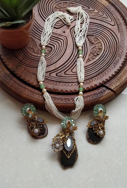 Turkish Aqeeq Stone Mala Set
