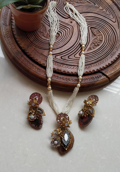 Turkish Aqeeq Stone Mala Set