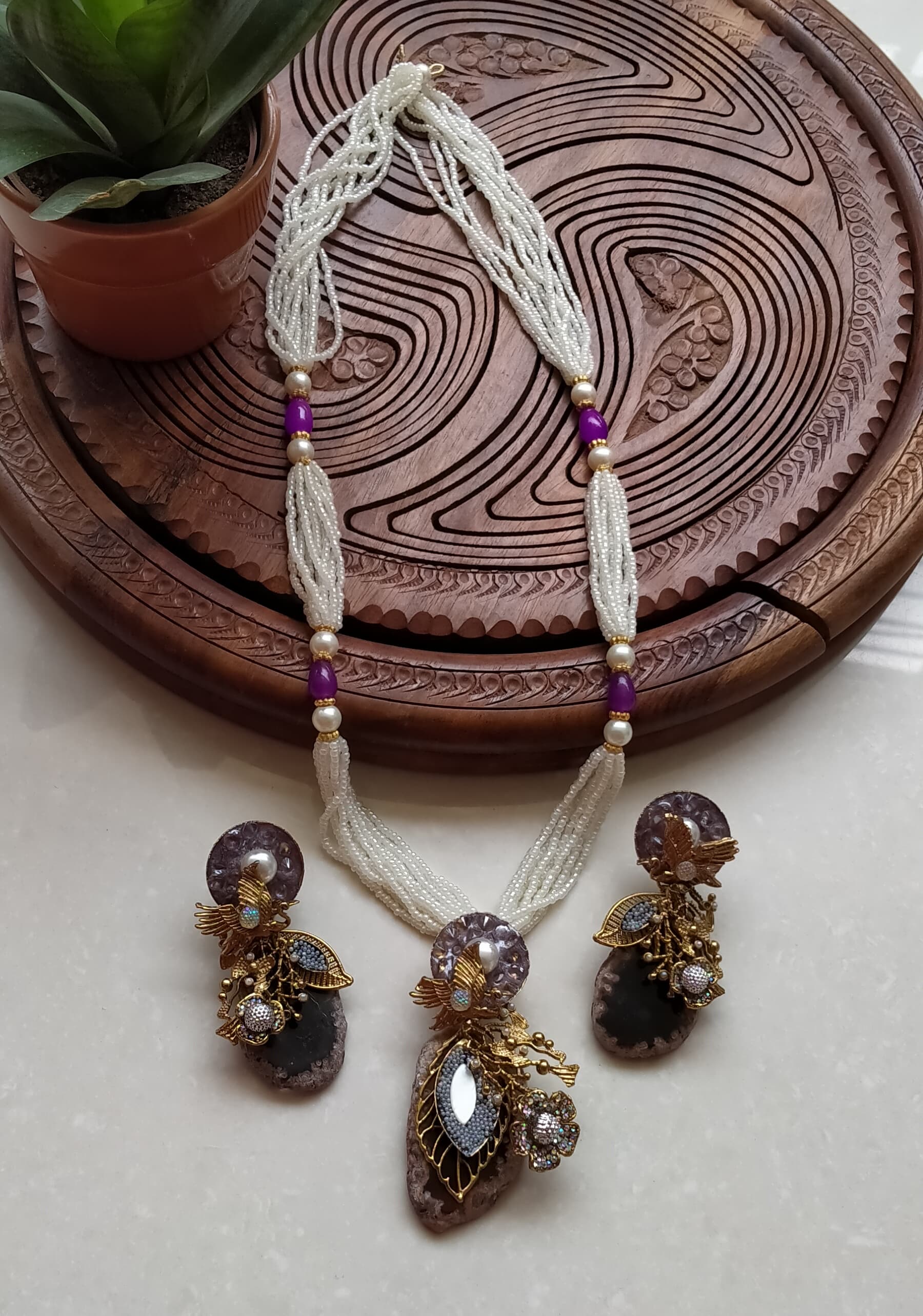 Turkish Aqeeq Stone Mala Set