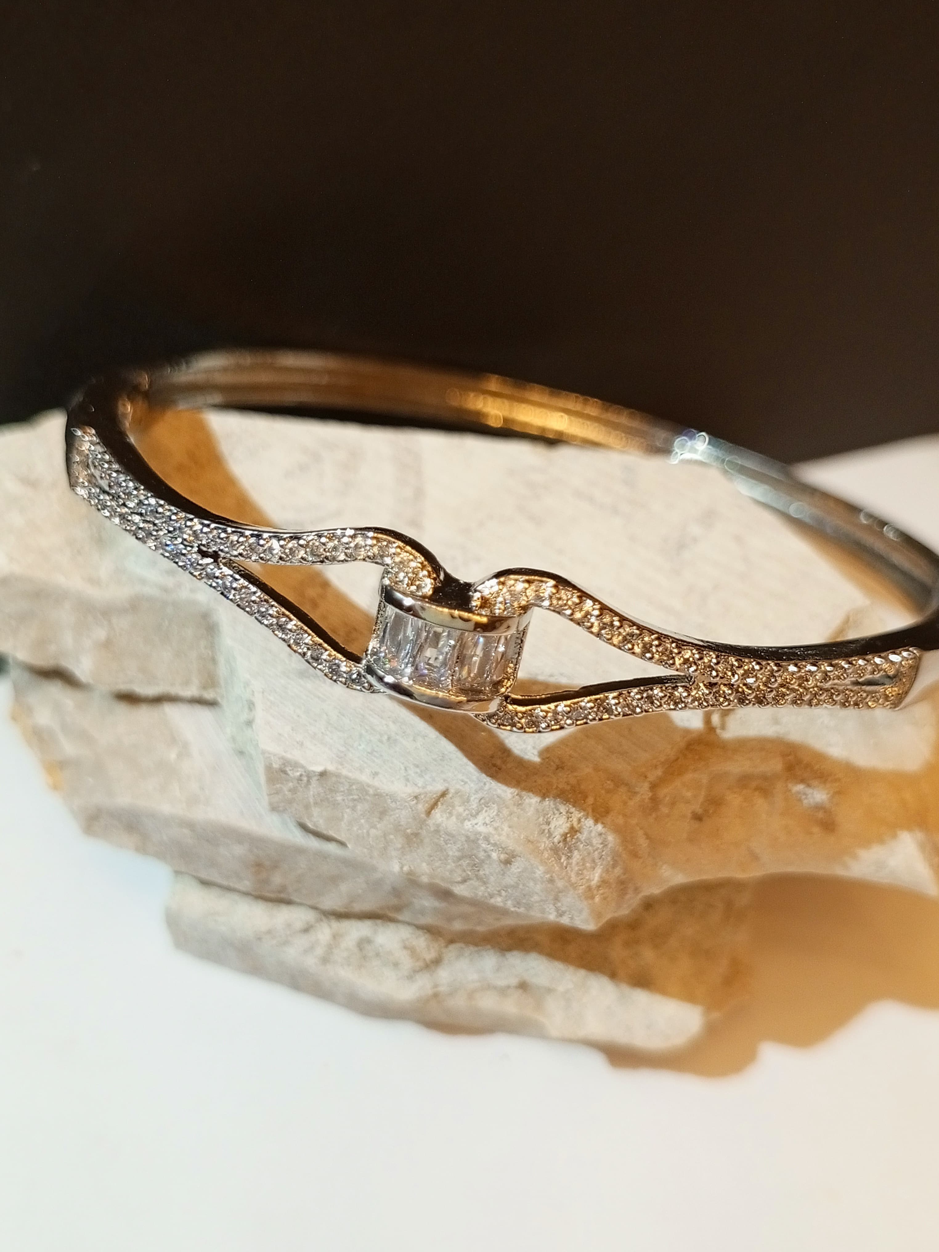 Silver Accent Bracelet Bangle