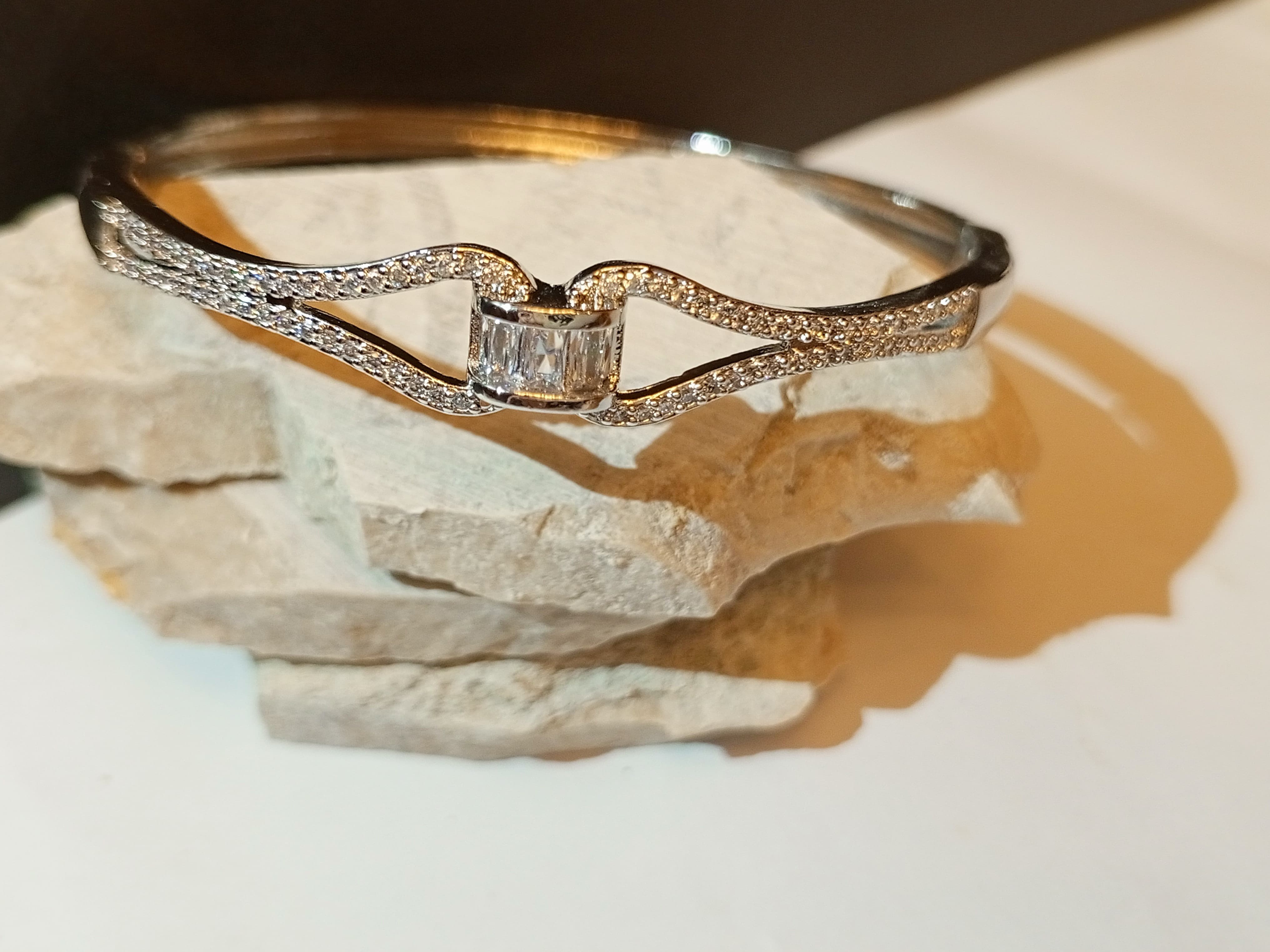 Silver Accent Bracelet Bangle