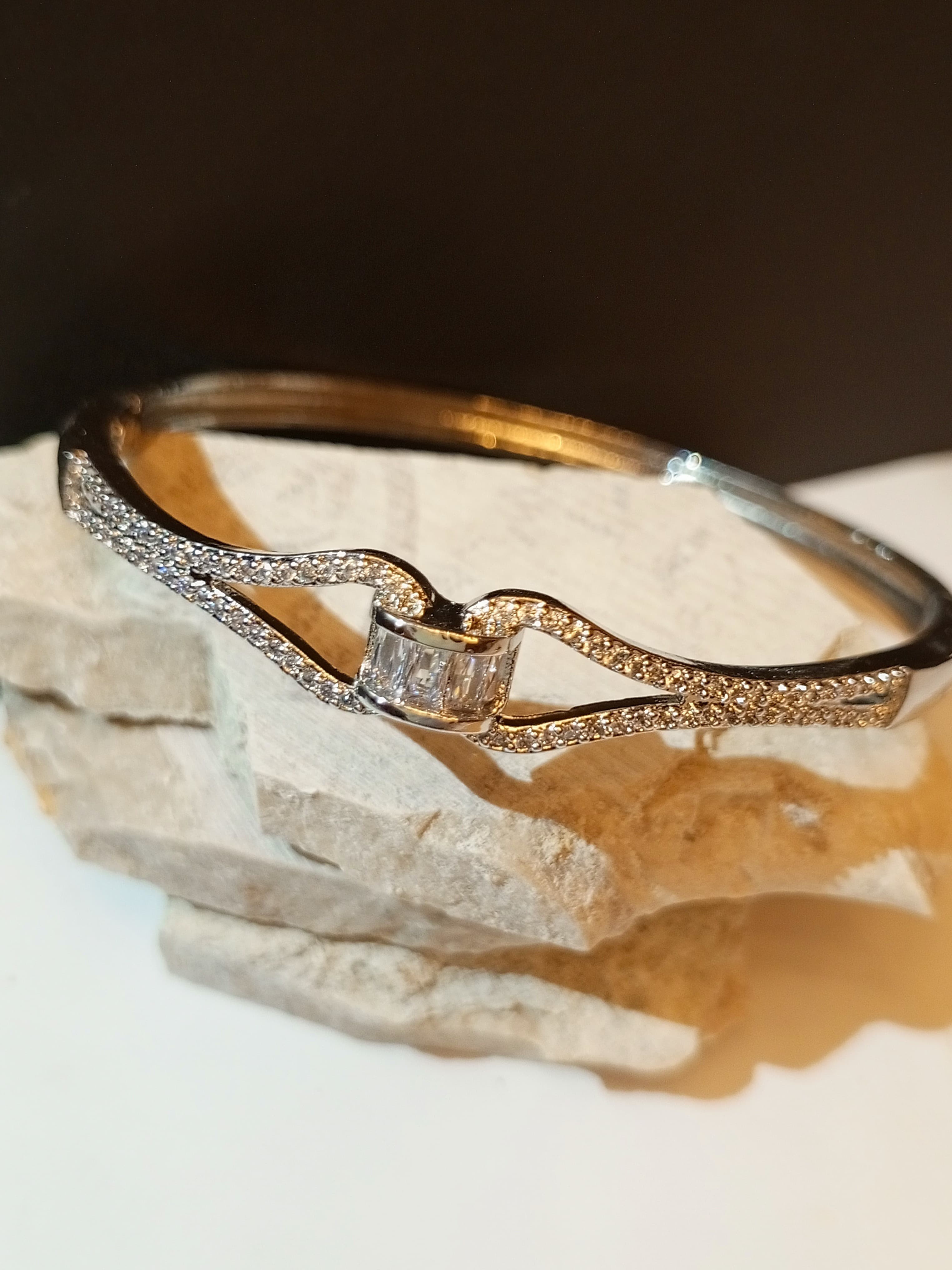 Silver Accent Bracelet Bangle