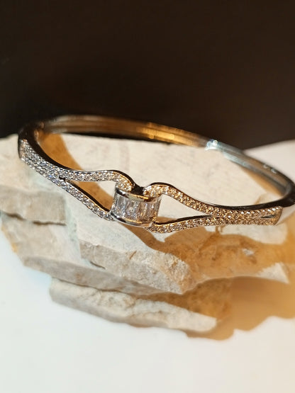 Silver Accent Bracelet Bangle