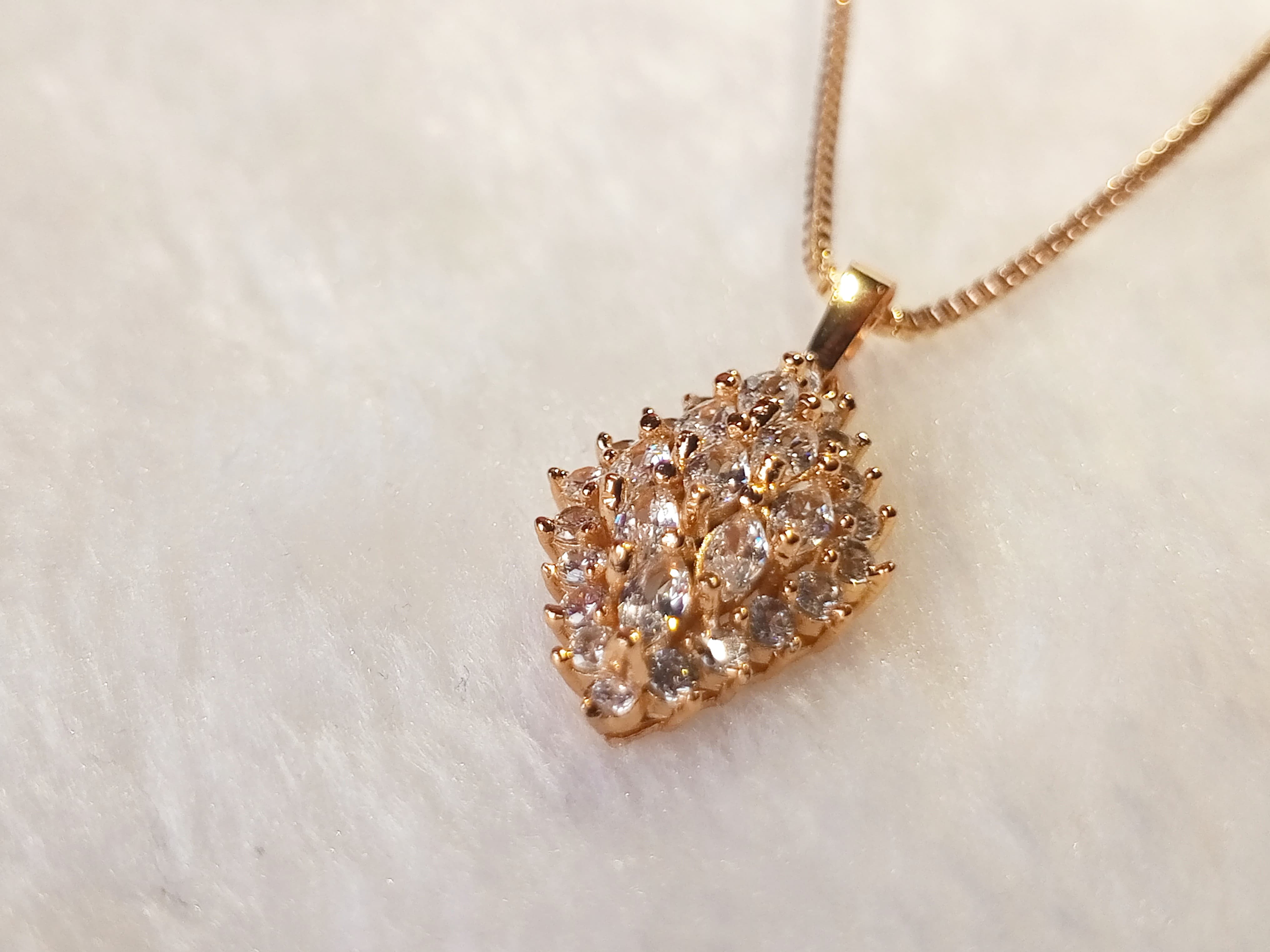 Radiant Marquise CZ Pendant Necklace – ARWAAH COLLECTIONS