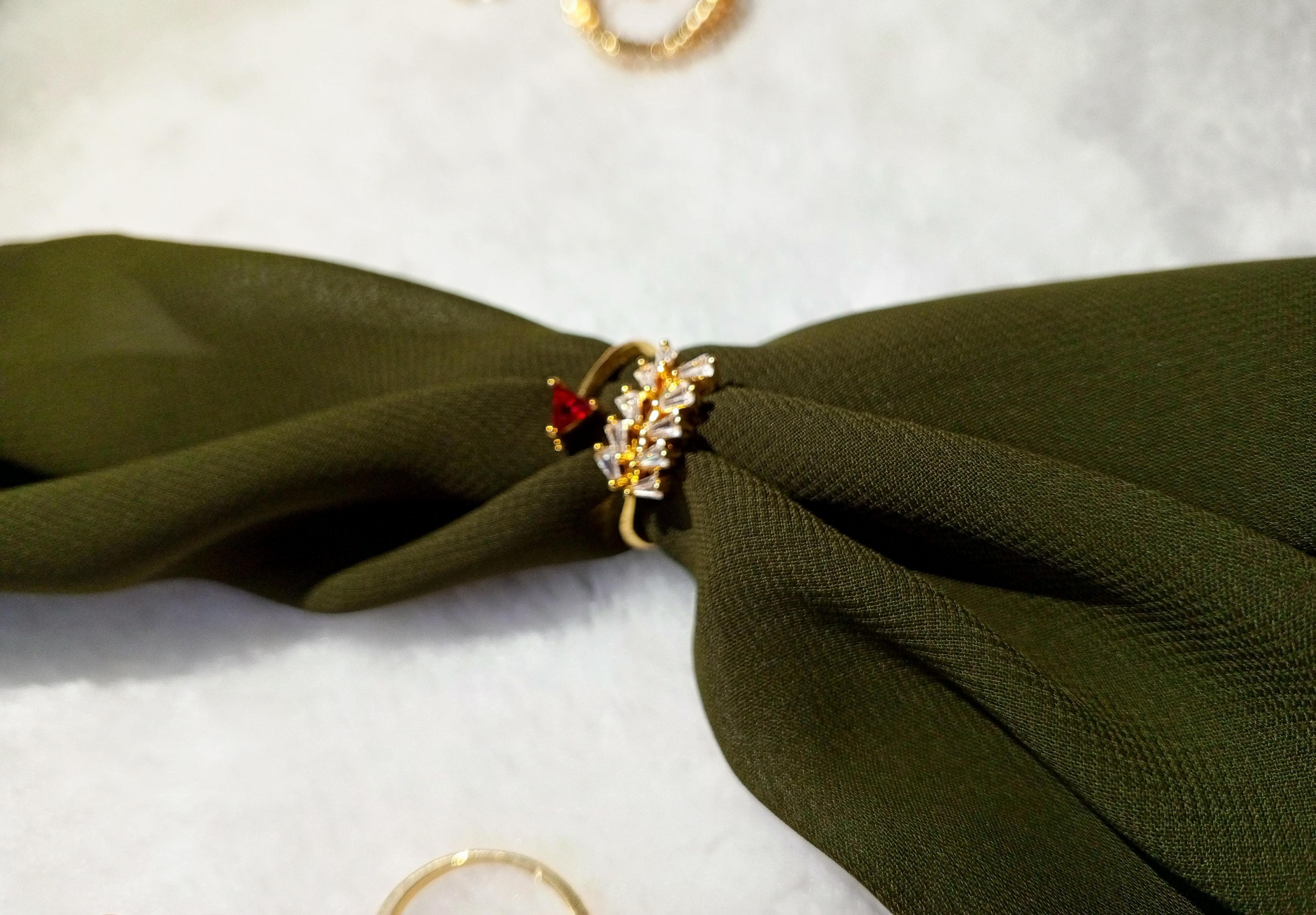 Multi Color Arrow Zircon Rings