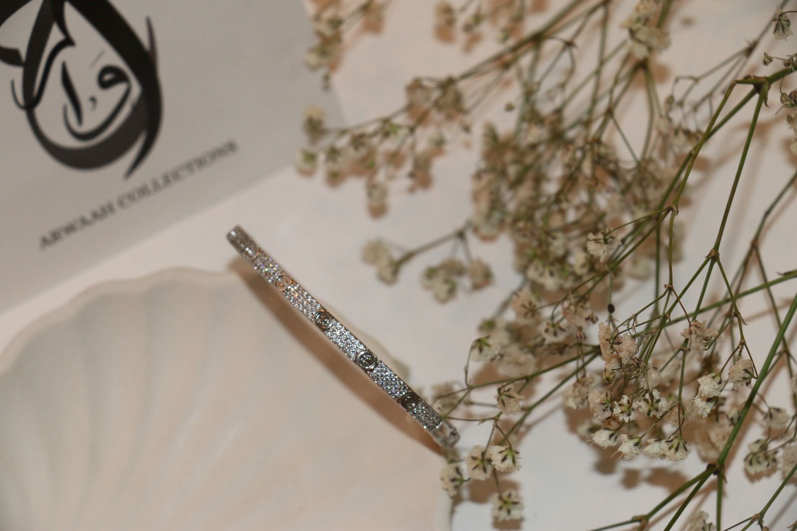 Sparkling Crystal Bangle – Gold & Silver