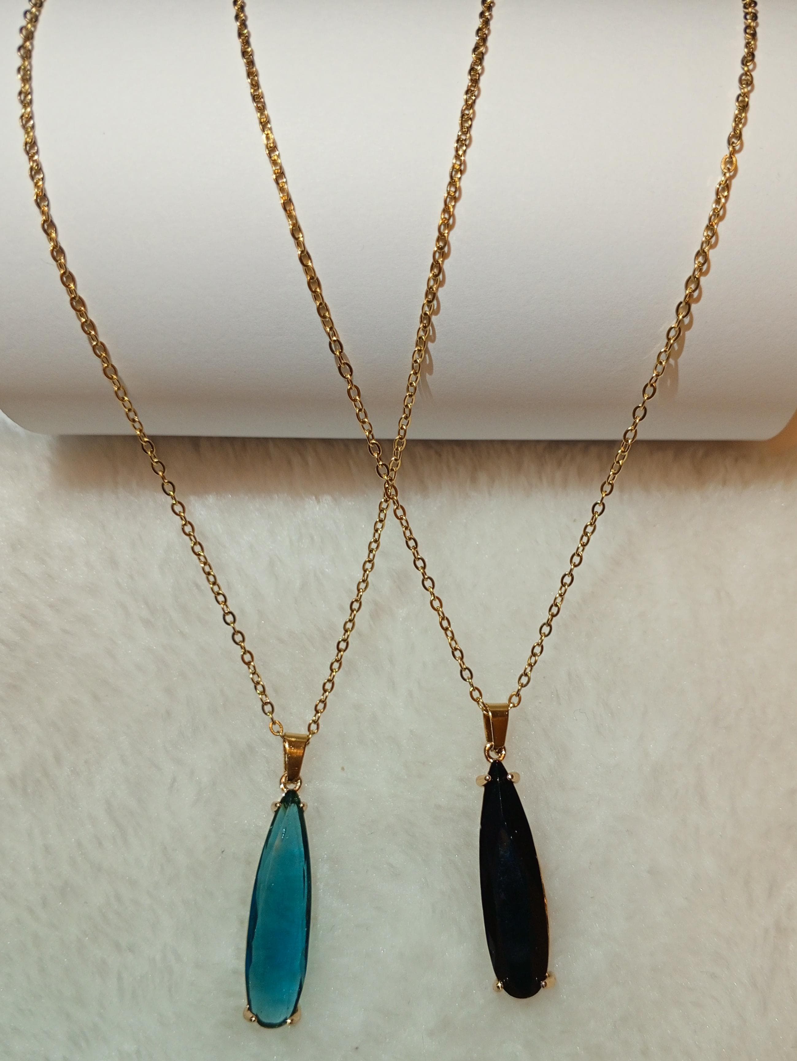 Noor Drop Pendant Necklace – By Arwaah Collections