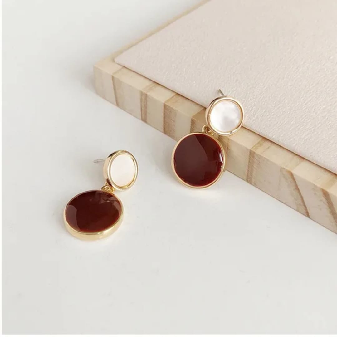 Royal Bloom – Pearl & Ruby Drop Earring