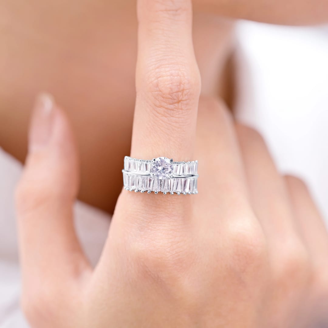 Luxury Dual Ring Set – Adjustable
