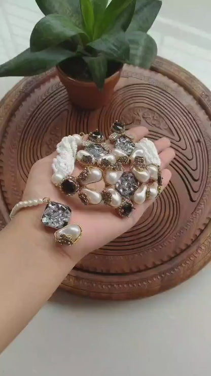 Turkish Mother Pearl Choker Set