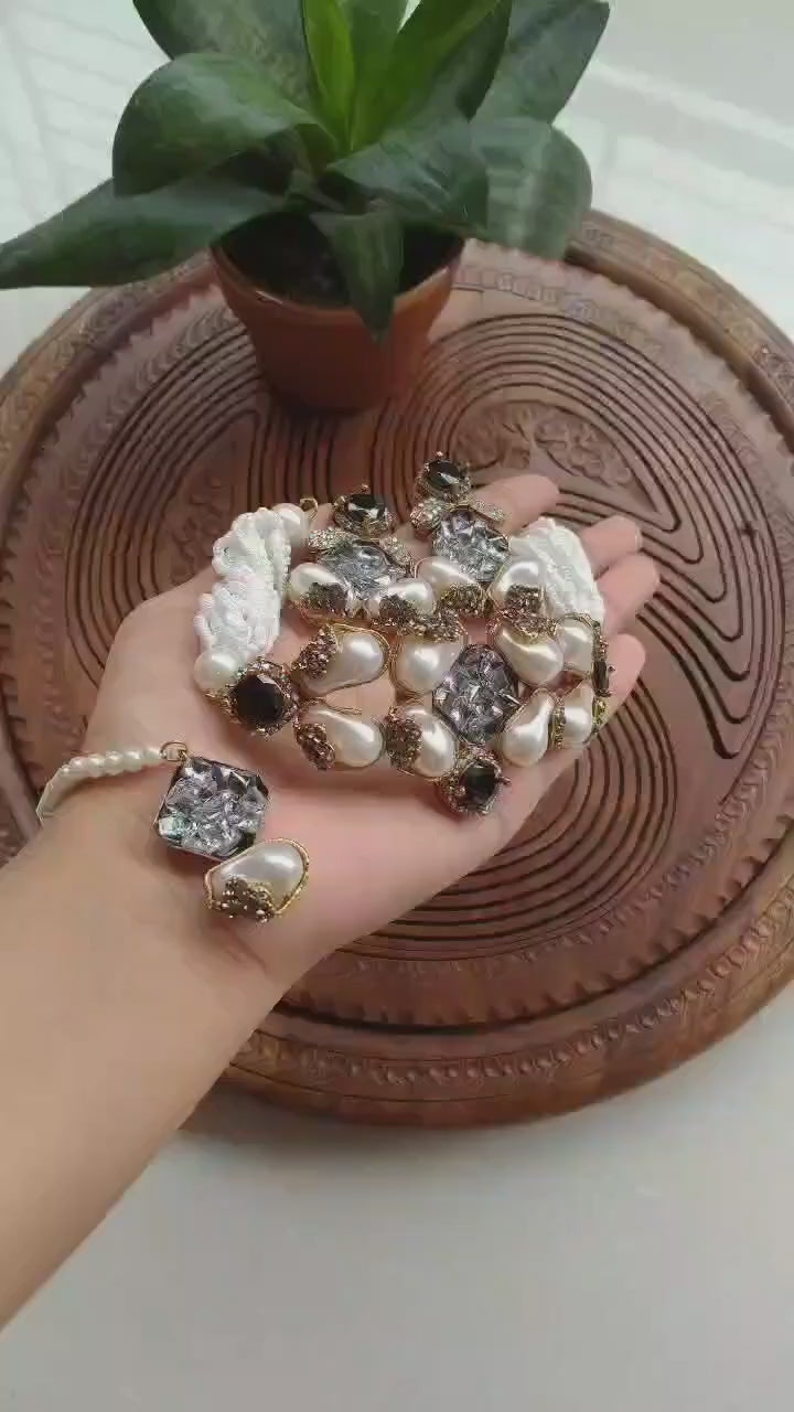 Turkish Mother Pearl Choker Set