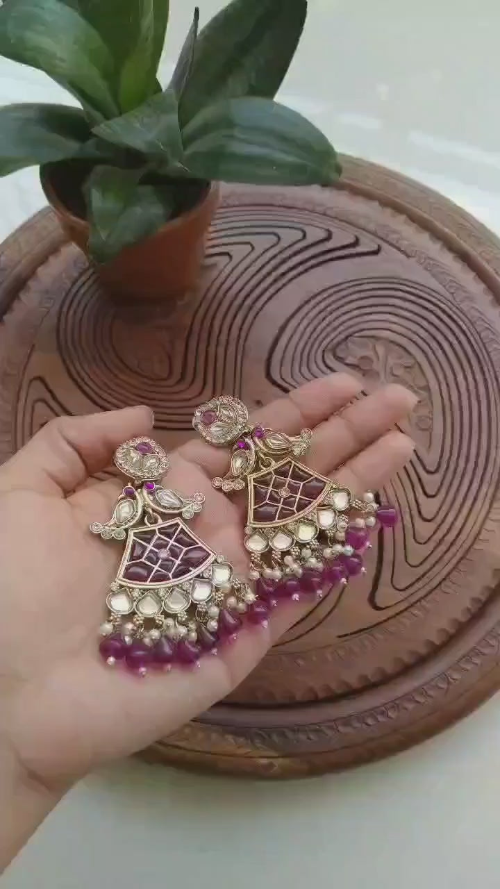 Handmade Stone Earrings
