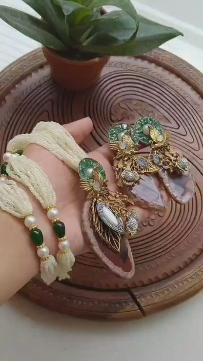 Turkish Aqeeq Stone Mala Set