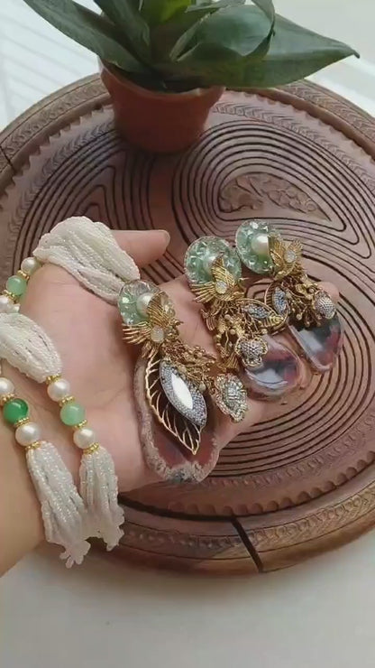 Turkish Aqeeq Stone Mala Set