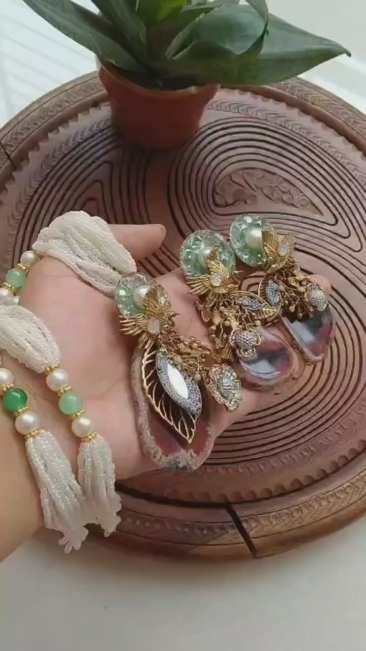 Turkish Aqeeq Stone Mala Set